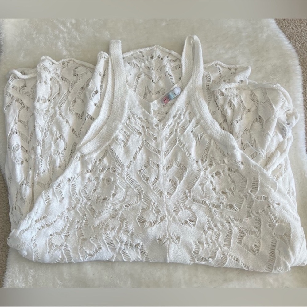 Free People Bianca Fauxchet Midi Beach Dress Coverup - Picture 8 of 15
